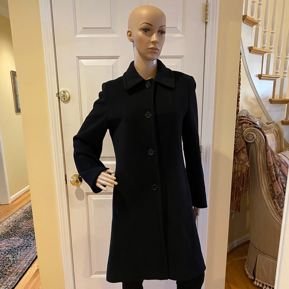 Larry Levine Black Coat - Size 6